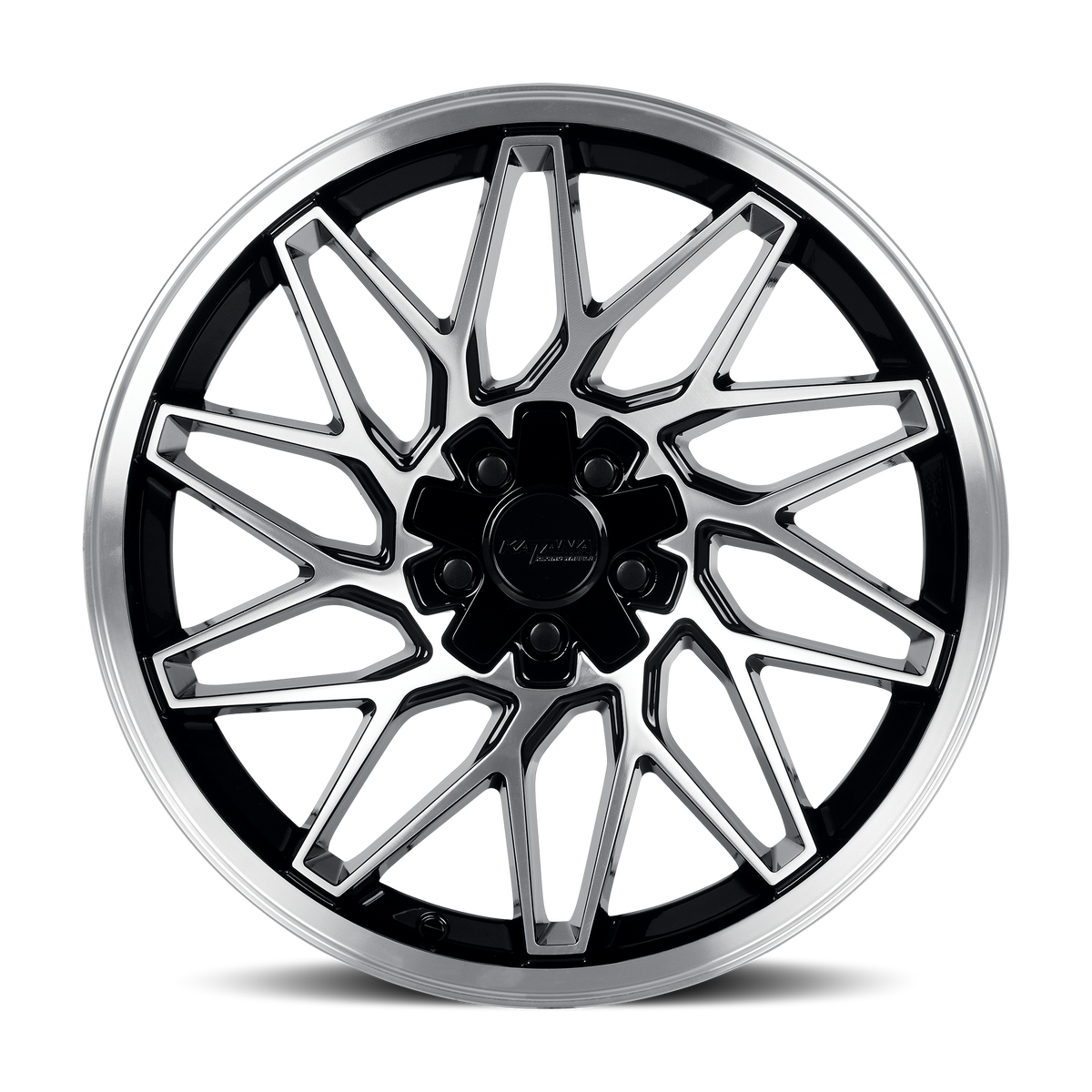 Katana KR09 Gloss Black Machined Face 18x8 +40 5x112|5x114.3mm 73.1mm
