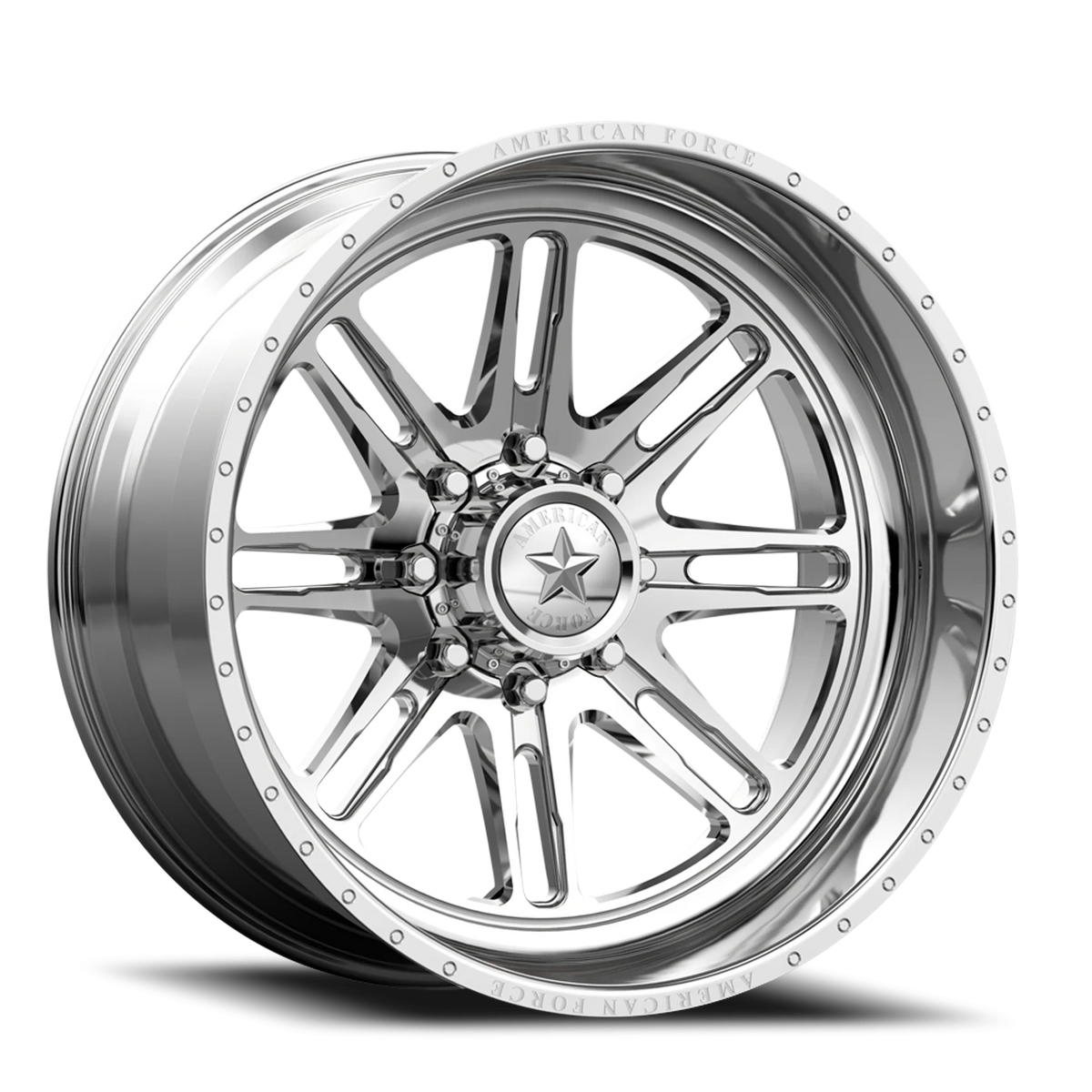 American Force CKH31 Knight CC Polished 30x16 -112 5x120.65mm 70.3mm - Wheelwiz