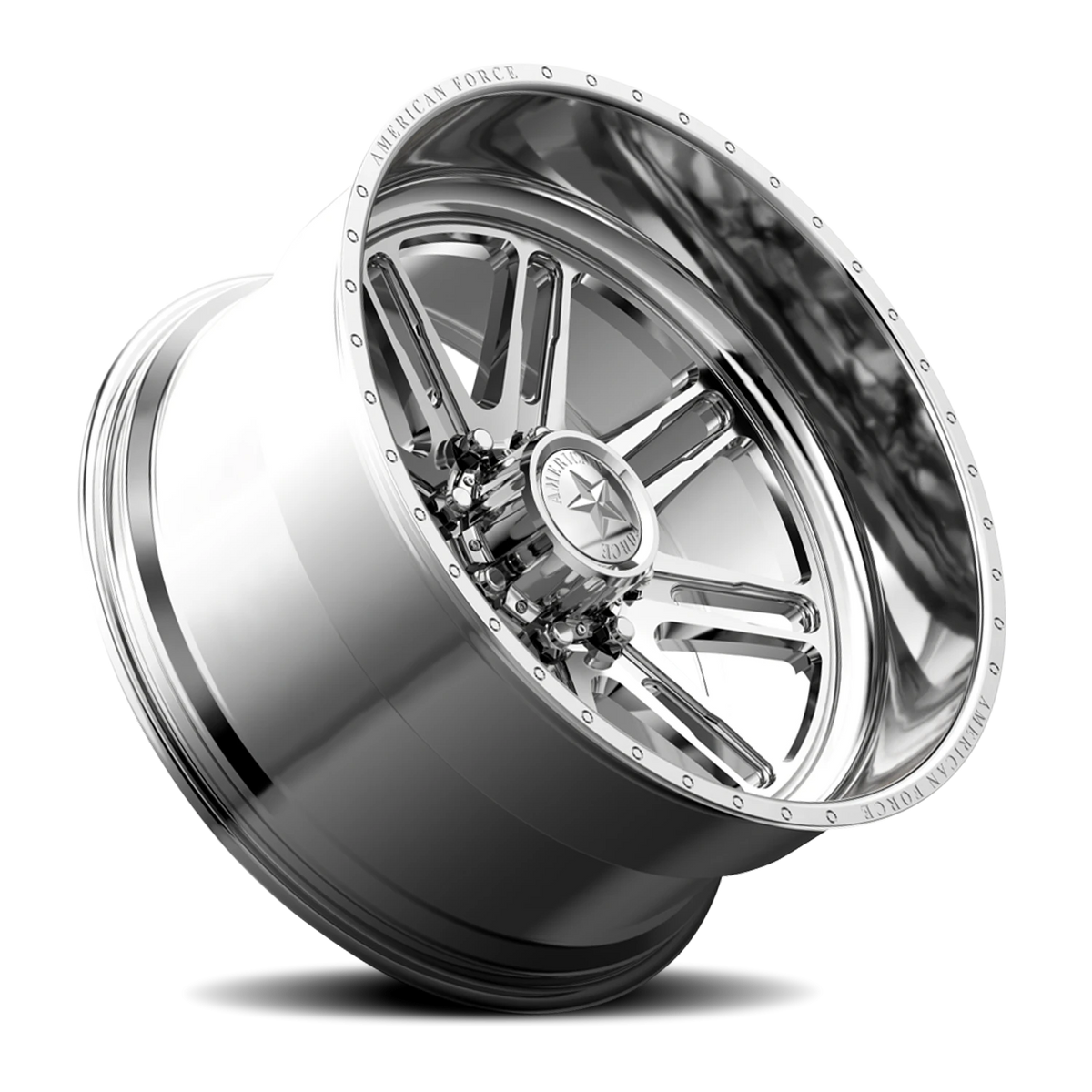 American Force CKH31 Knight CC Polished 22x14 -90 5x139.7mm 87mm - Wheelwiz