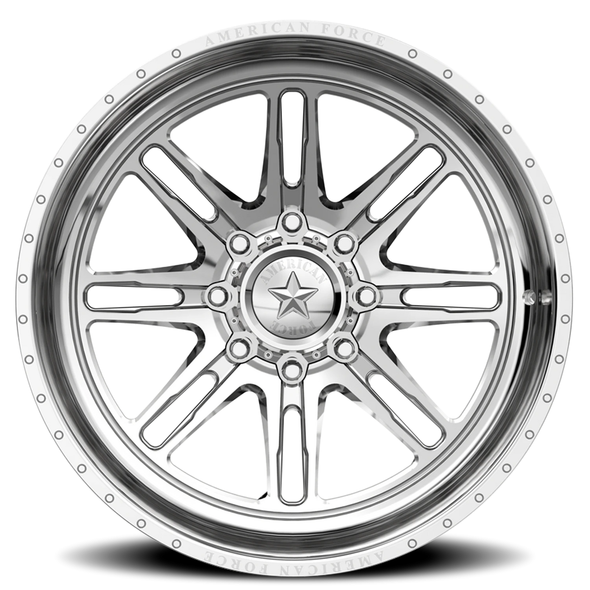 American Force CKH31 Knight CC Polished 30x16 -112 5x120.65mm 70.3mm - Wheelwiz