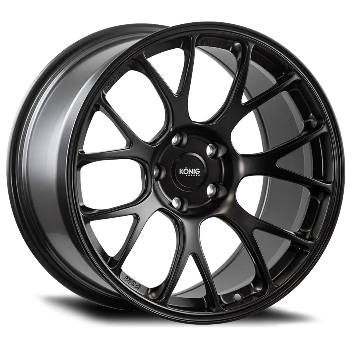 KONIG FORGED F1M 19x10 +25 5x120  SATIN BLACK