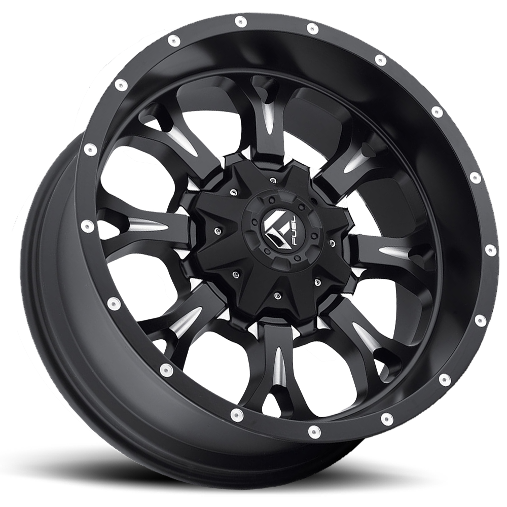 Fuel Offroad D517 KRANK Matte Black Milled 18x9 +01 5x139.7|5x150mm 110.1mm - Wheelwiz