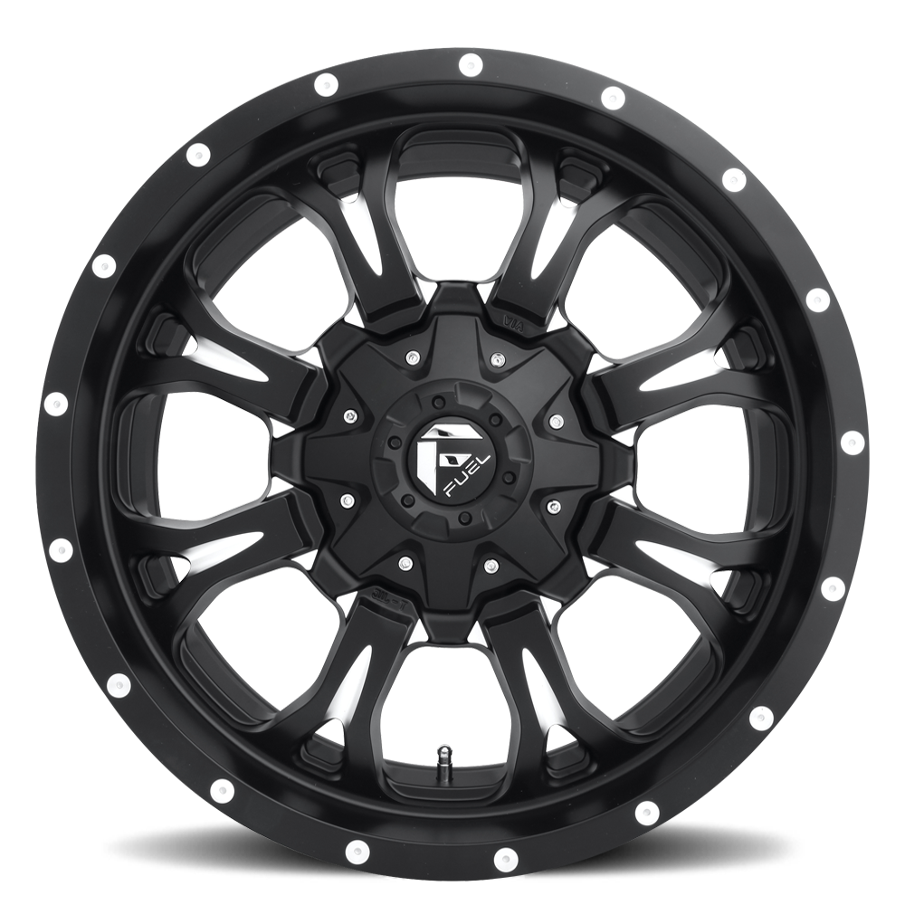 Fuel Offroad D517 KRANK Matte Black Milled 18x9 +01 5x139.7|5x150mm 110.1mm - Wheelwiz