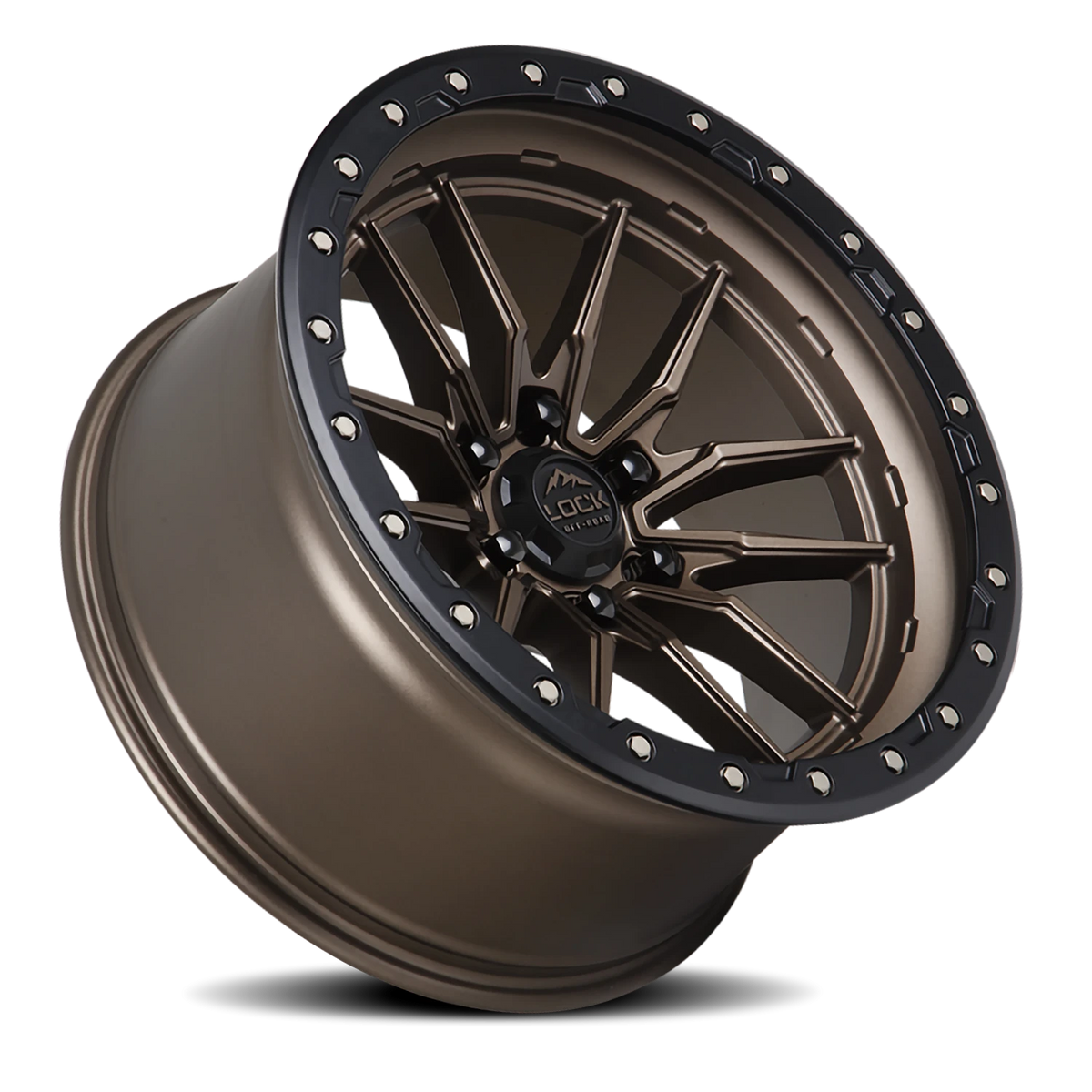 Lock Offroad Krawler Matte Bronze W/ Matte Black Ring 20x9 +20 8x170mm 125.2mm