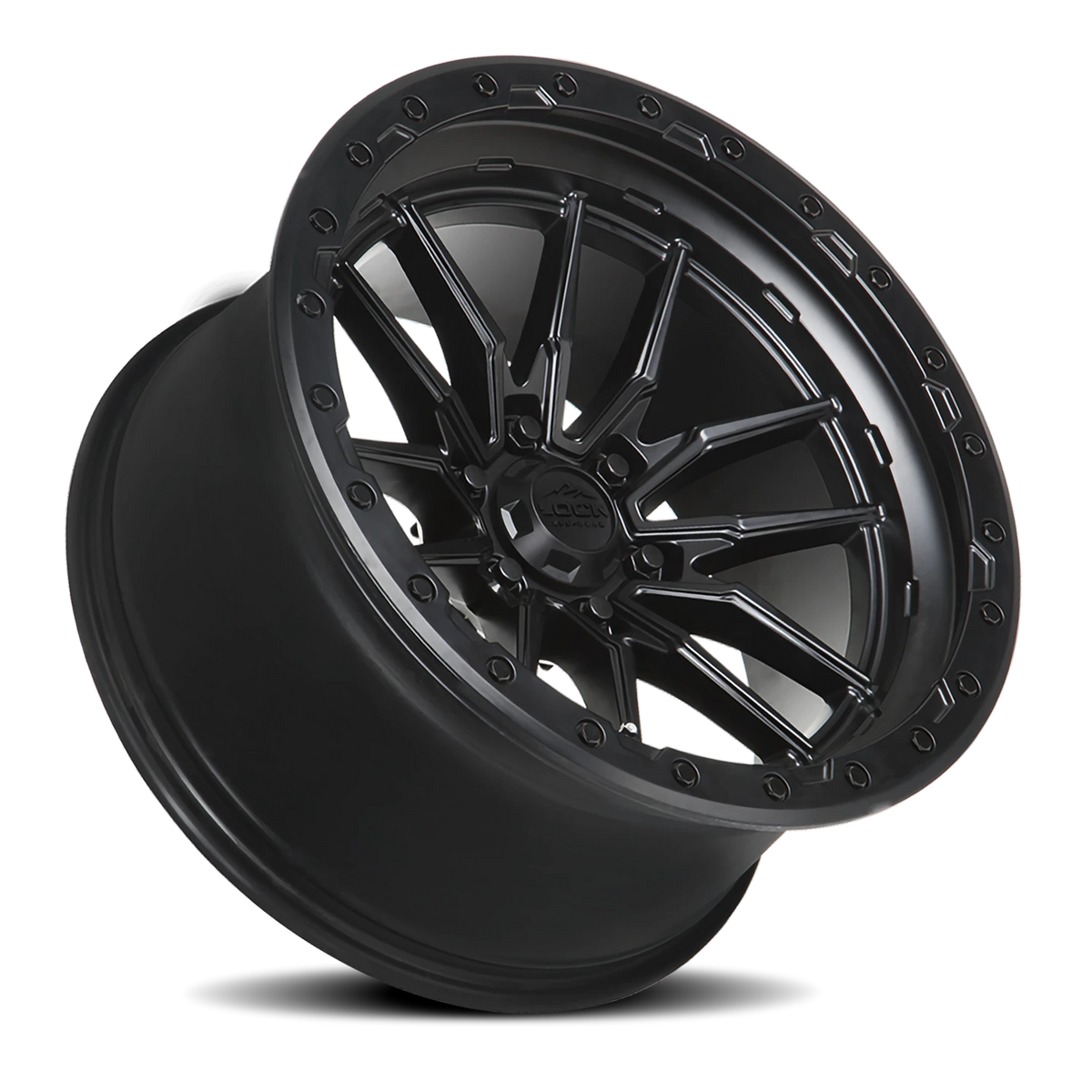 Lock Offroad Krawler Matte Black W/ Matte Black Ring 17x9 -12 6x135mm 87.1mm