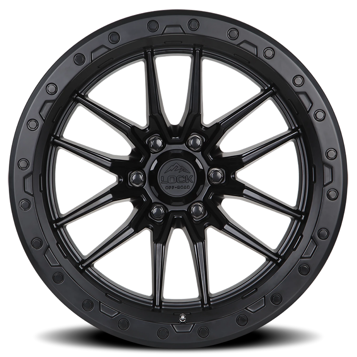 Lock Offroad Krawler Matte Black W/ Matte Black Ring 20x9 +20 8x170mm 125.2mm