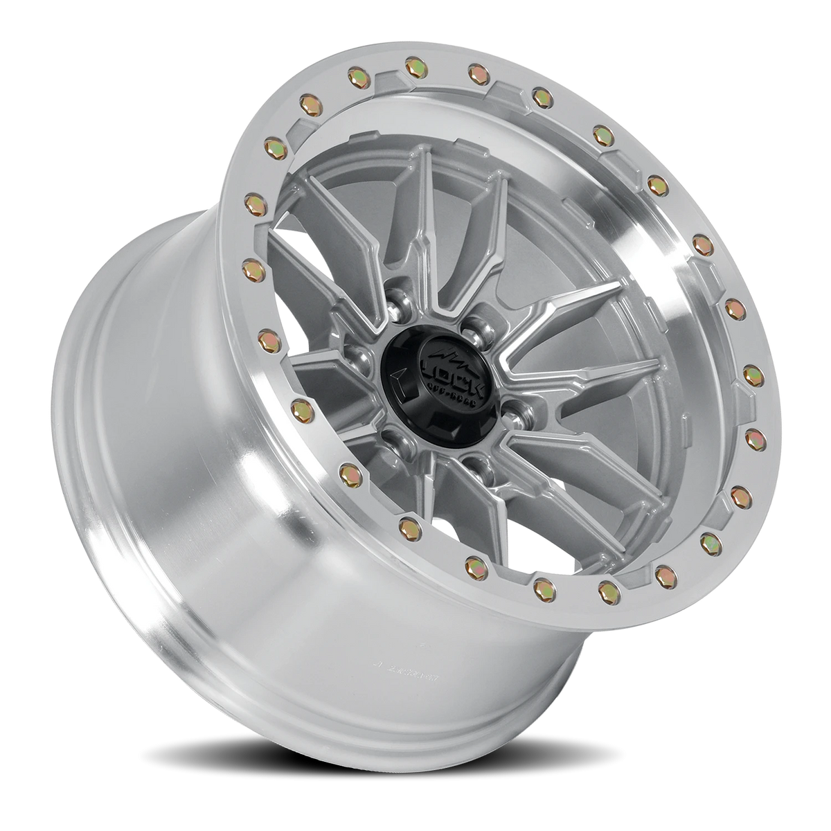Lock Offroad Krawler Machined Silver W/ Clear Coat 17x9 0 6x139.7mm 106.2mm