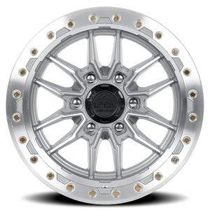 Lock Offroad Krawler Machined Silver W/ Clear Coat 17x9 -12 6x139.7mm 106.2mm