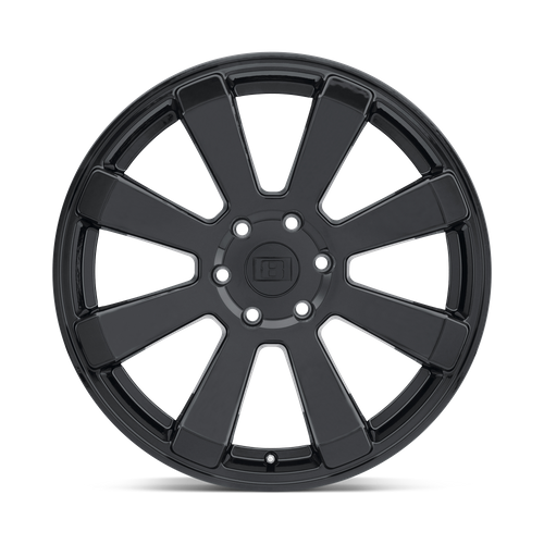 Level 8 ENFORCER Gloss Black 17x8.5 +12 6x114.3mm 76.1mm - WheelWiz