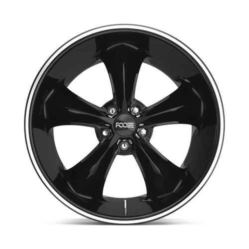Foose F104 LEGEND Gloss Black Milled 18x9 +7 5x120.65mm 72.6mm - Wheelwiz