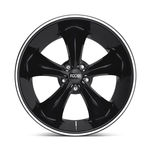Foose F104 LEGEND Gloss Black Milled 20x10 +20 5x115mm 71.5mm - Wheelwiz
