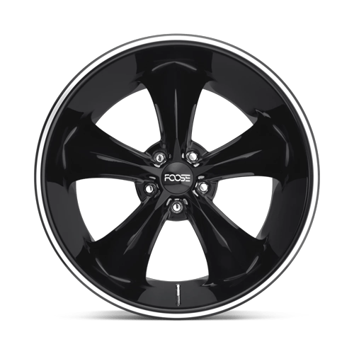 Foose F104 LEGEND Gloss Black Milled 20x10 +40 5x120mm 72.6mm