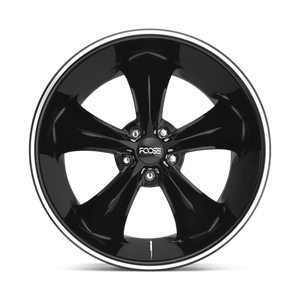 Foose F104 LEGEND Gloss Black Milled 20x10 +40 5x120mm 72.6mm