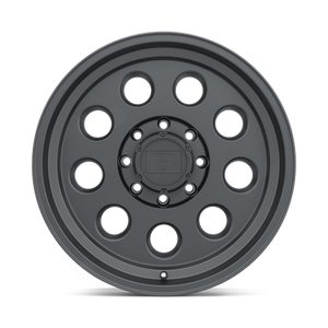 Level 8 HAULER Matte Black 16x8.5 -25 5x127mm 71.5mm - Wheelwiz