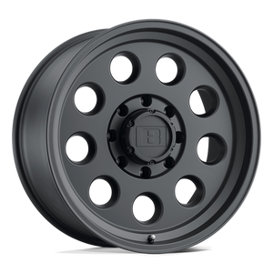 Level 8 HAULER Matte Black 16x8.5 -25 5x127mm 71.5mm - Wheelwiz