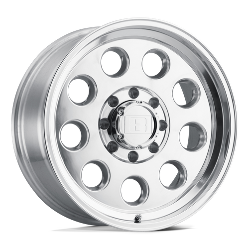 Level 8 HAULER Polished 15x8 -30 5x127mm 71.5mm - Wheelwiz