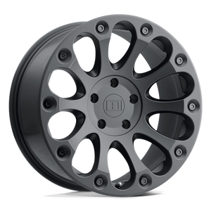 Level 8 IMPACT Matte Black 17x8.5 +12 6x114.3mm 76.1mm - WheelWiz