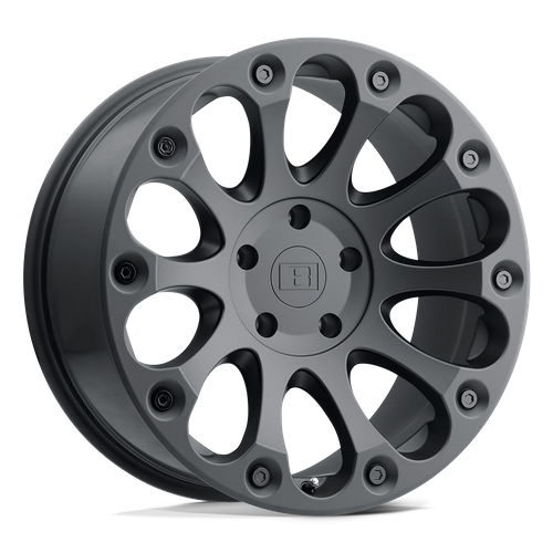 Level 8 IMPACT Matte Black 15x8 -24 5x127mm 71.5mm - Wheelwiz
