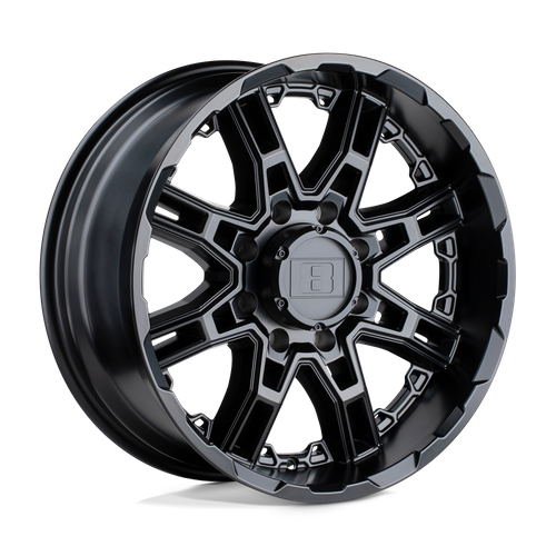 Level 8 SLINGSHOT Matte Black 17x8.5 0 8x165.1mm 125.1mm - WheelWiz