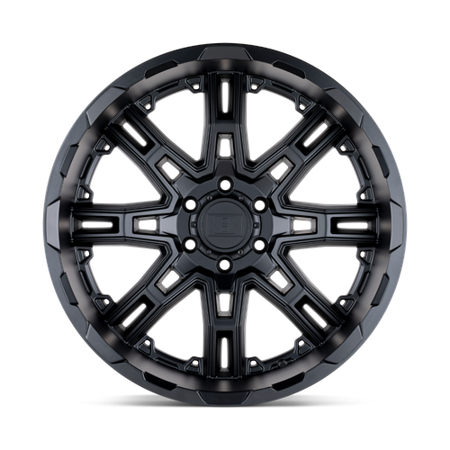 Level 8 SLINGSHOT Matte Black Big X Factor 20x9 +10 6x120mm 67.1mm - WheelWiz