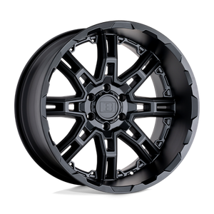 Level 8 SLINGSHOT Matte Black Big X Factor 20x9 +10 6x120mm 67.1mm - WheelWiz