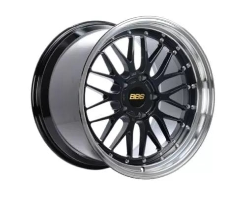 BBS LM 20x10 +22 5x112 PFS BLACK BLUE GLOSS - WheelWiz