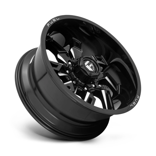Fuel Offroad D747 LOCKDOWN Gloss Black Milled 20x10 -18 6x139.7mm 106.1mm - Wheelwiz