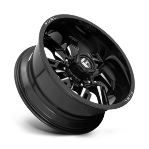 Fuel Offroad D747 LOCKDOWN Gloss Black Milled 20x9 +1 6x135mm 87.1mm - Wheelwiz