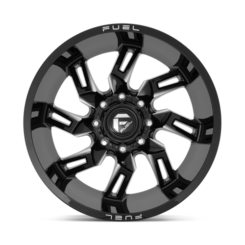 Fuel Offroad D747 LOCKDOWN Gloss Black Milled 20x9 +1 5x139.7mm 78.1mm - Wheelwiz