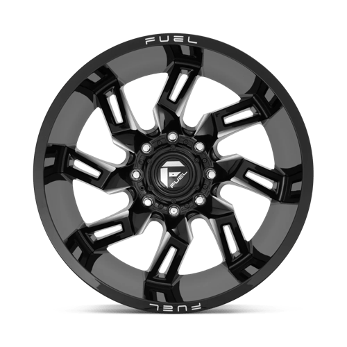 Fuel Offroad D747 LOCKDOWN Gloss Black Milled 22x10 -18 6x139.7mm 106.1mm - Wheelwiz