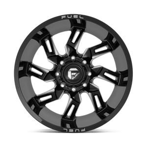 Fuel Offroad D747 LOCKDOWN Gloss Black Milled 20x9 +1 8x180mm 124.2mm - Wheelwiz