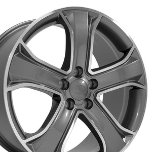 OE Wheels Replica LR08 Gunmetal Machined 20x9.5 +53 5x120mm 72.6mm