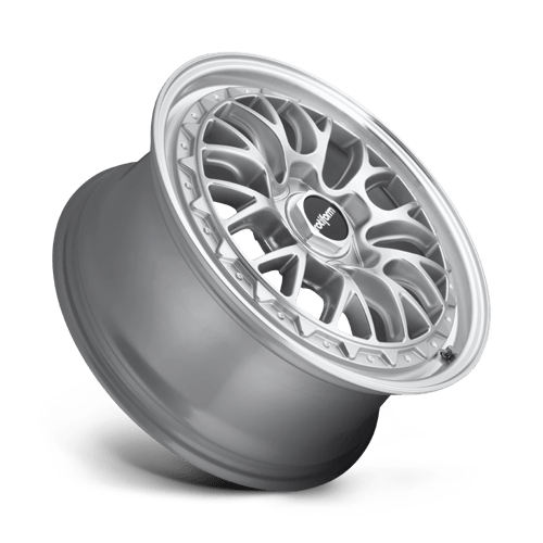 Rotiform R155 LSR Gloss Silver Machined 19x8.5 +35 5x112mm 66.6mm - Wheelwiz
