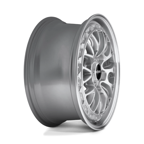 Rotiform R155 LSR Gloss Silver Machined 18x8.5 +45 5x112mm 66.6mm - Wheelwiz