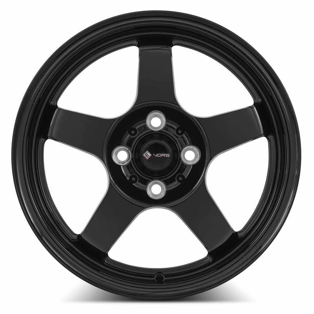 Vors LT05 Gloss Black 15x7 +40 4x100mm 73.1mm - Wheelwiz