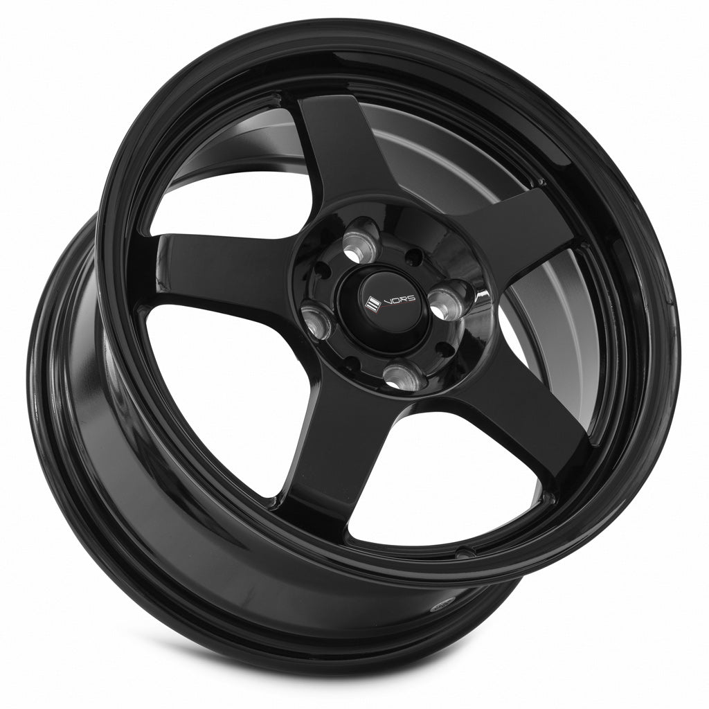 Vors LT05 Gloss Black 15x7 +40 4x100mm 73.1mm - Wheelwiz