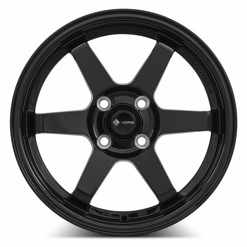 Vors LT37 Gloss Black 15x7 +40 4x100mm 73.1mm - Wheelwiz