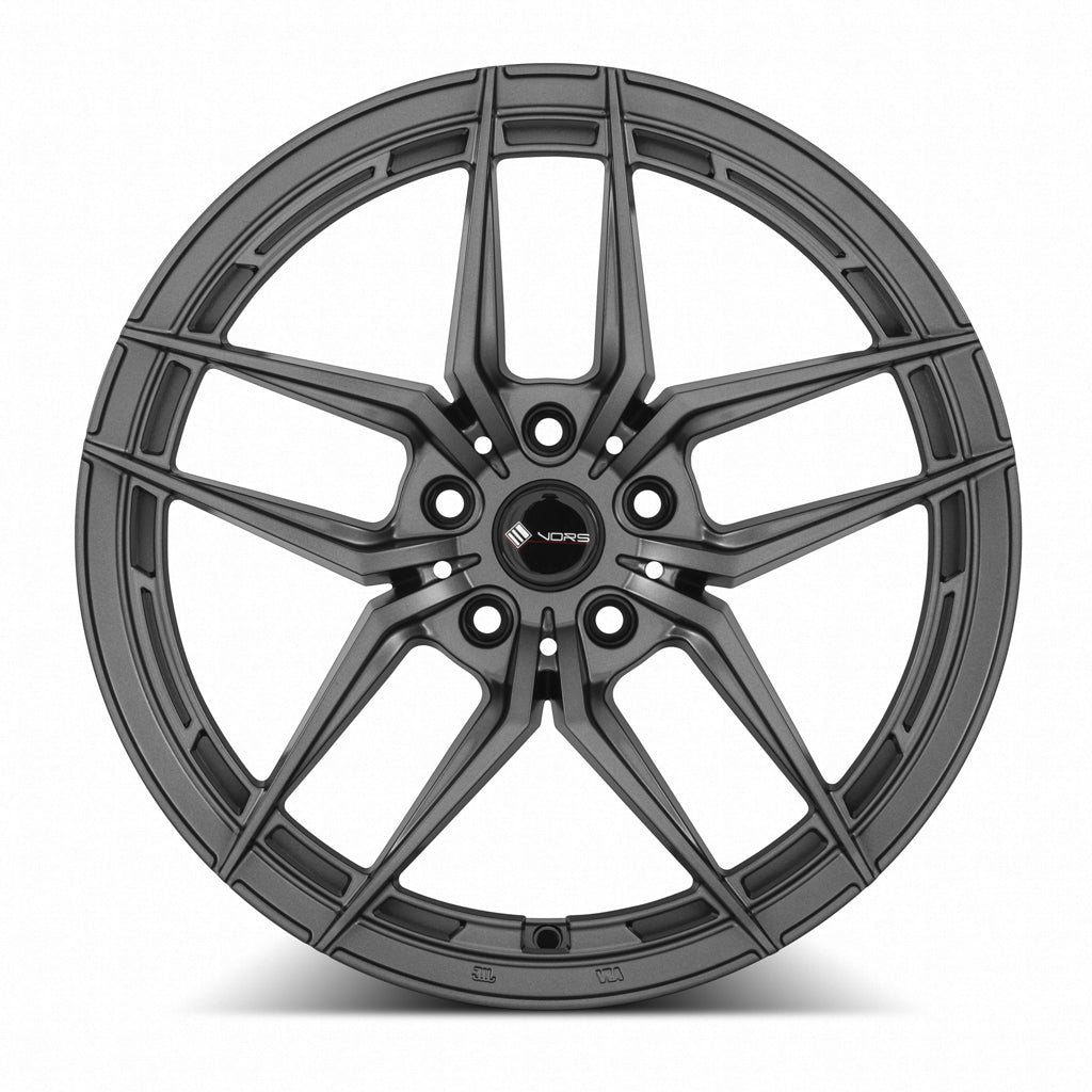 Vors LT53 Gloss Gun Metal 18x8 +35 5x108mm 73.1mm - Wheelwiz