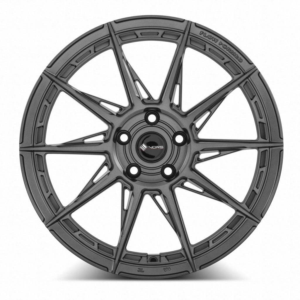 Vors LT55 Gloss Gun Metal 18x8 +35 5x120mm 73.1mm - Wheelwiz