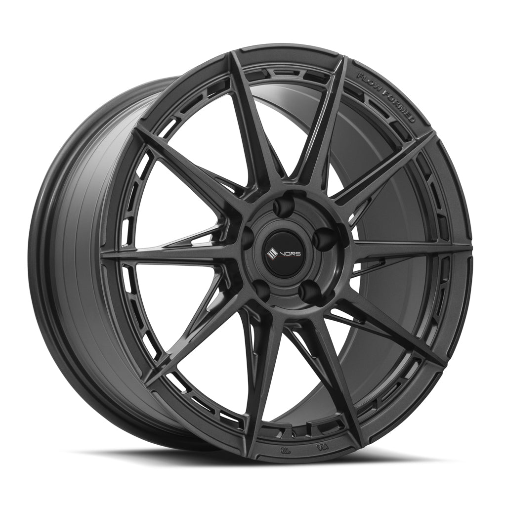 Vors LT55 Gloss Gun Metal 18x9 +35 5x112mm 73.1mm - Wheelwiz