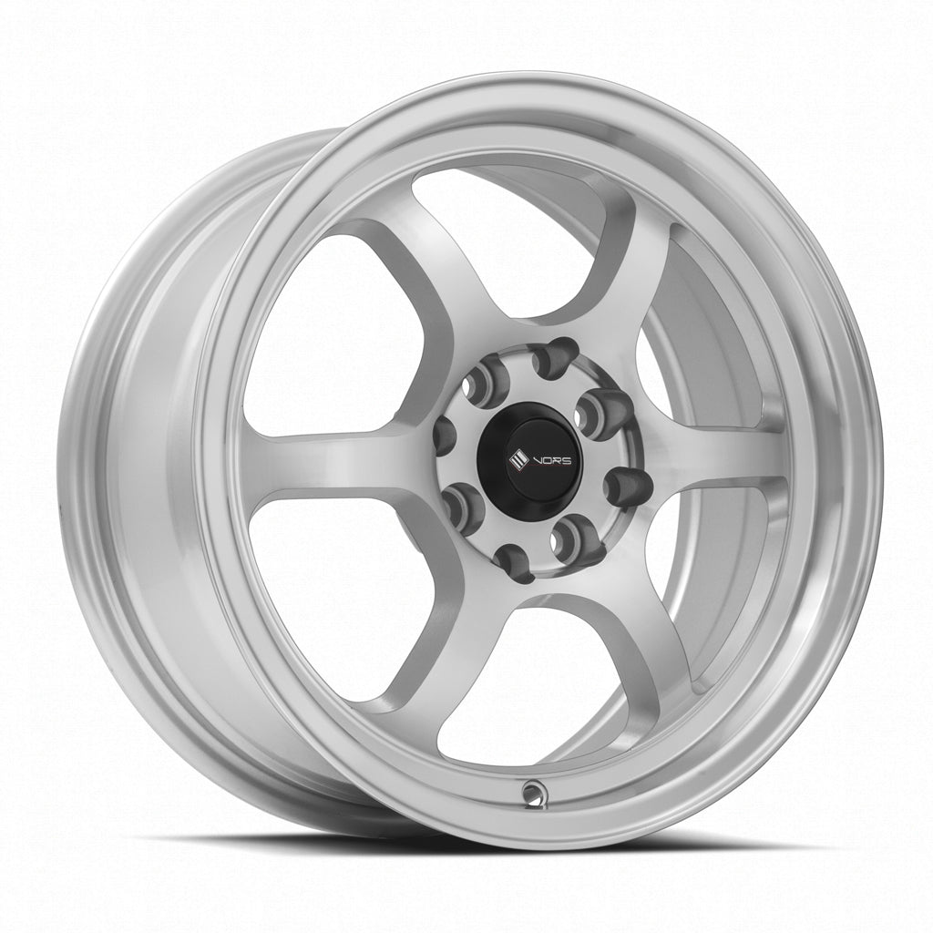 Vors LT61 Silver Machined Face 15x7 +35 4x108mm 73.1mm - Wheelwiz