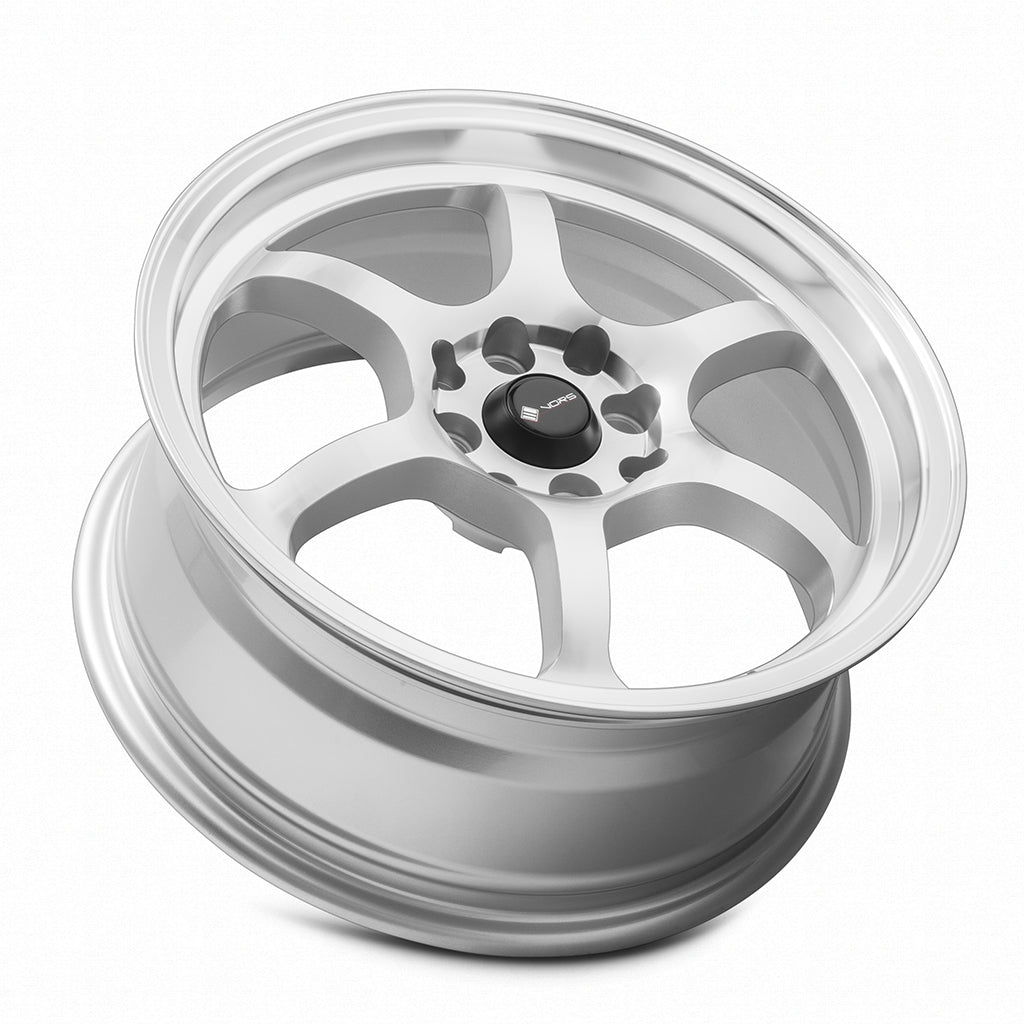 Vors LT61 Silver Machined Face 16x7 +35 4x108mm 73.1mm - Wheelwiz
