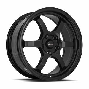 Vors LT61 Gloss Black 17x7.5 +35 5x108mm 73.1mm - Wheelwiz