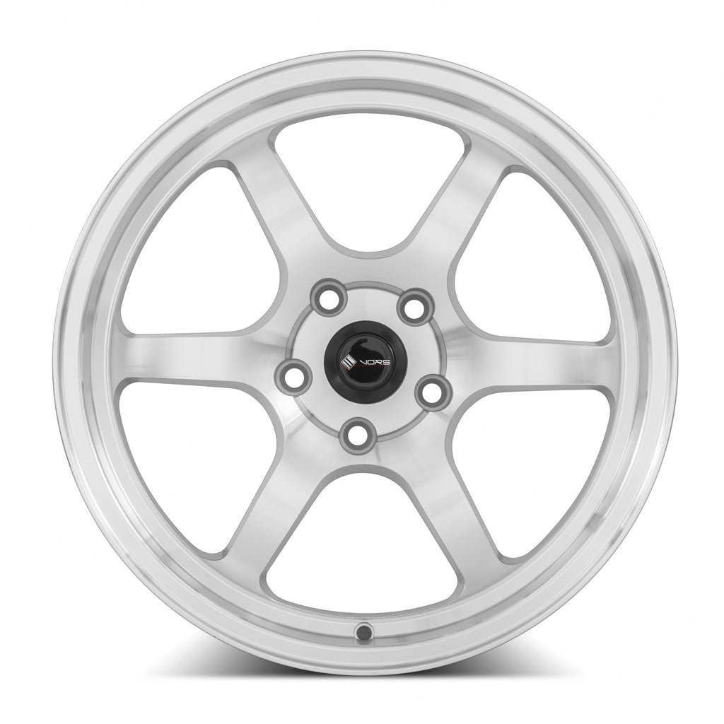 Vors LT61 Silver Machined Face 17x7.5 +35 5x108mm 73.1mm - Wheelwiz
