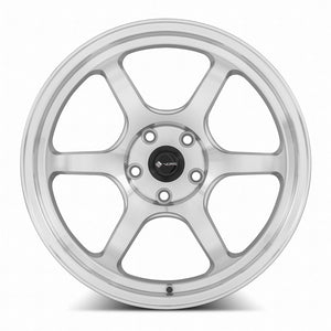 Vors LT61 Silver Machined Face 18x8.5 +35 5x112mm 73.1mm - Wheelwiz