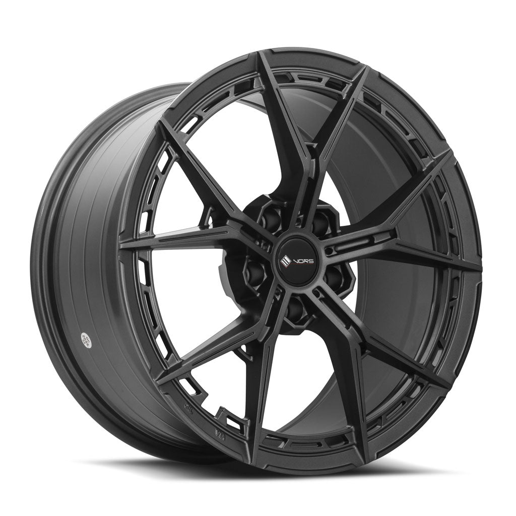 Vors LT83 Gloss Gun Metal 18x9 +35 5x112mm 73.1mm - Wheelwiz