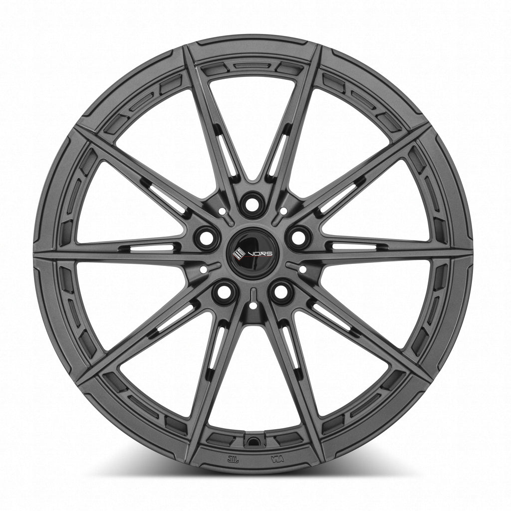 Vors LT84 Gloss Gun Metal 18x8 +35 5x114.3mm 73.1mm - Wheelwiz