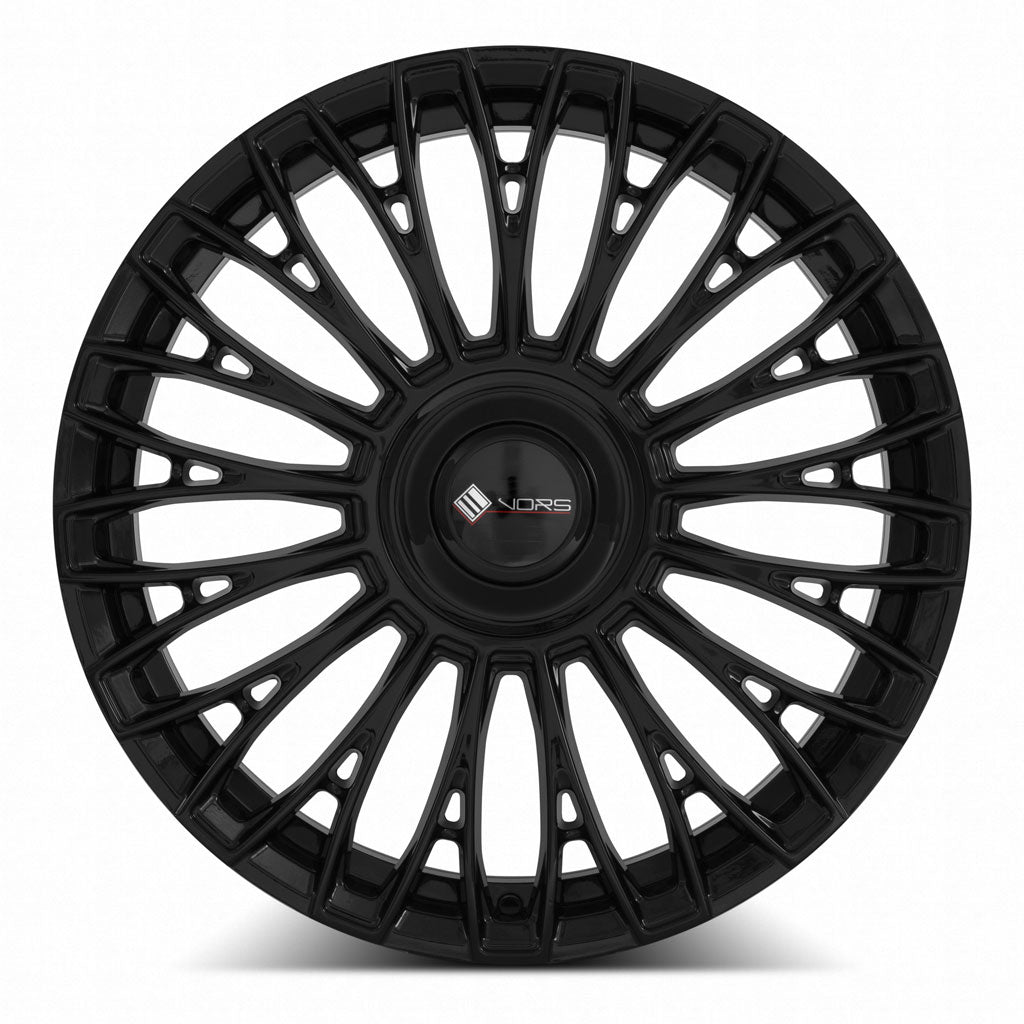 Vors LT95 Gloss Black 20x8.5 +35 5x110mm 73.1mm - Wheelwiz