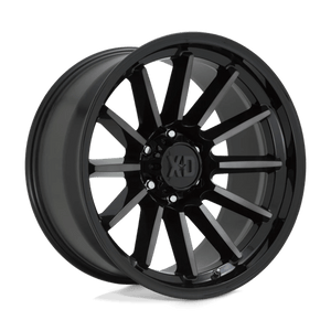 XD Series XD855 LUXE Gloss Black Mach W/ Gray Tint 22x10 -18 5x127mm 71.5mm - Wheelwiz
