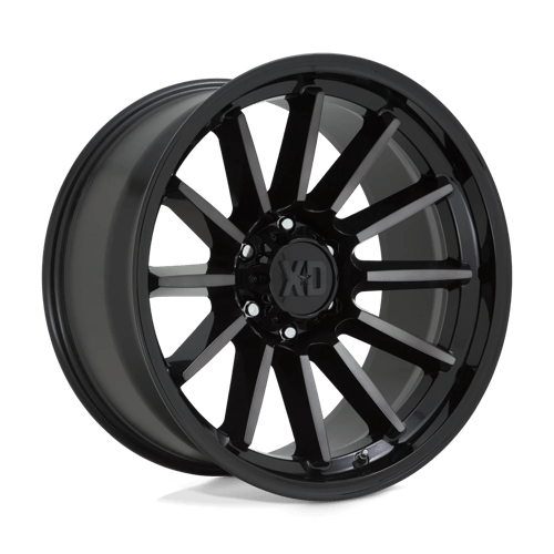XD Series XD855 LUXE Gloss Black Mach W/ Gray Tint 17x9 +18 6x135mm 87.1mm - Wheelwiz